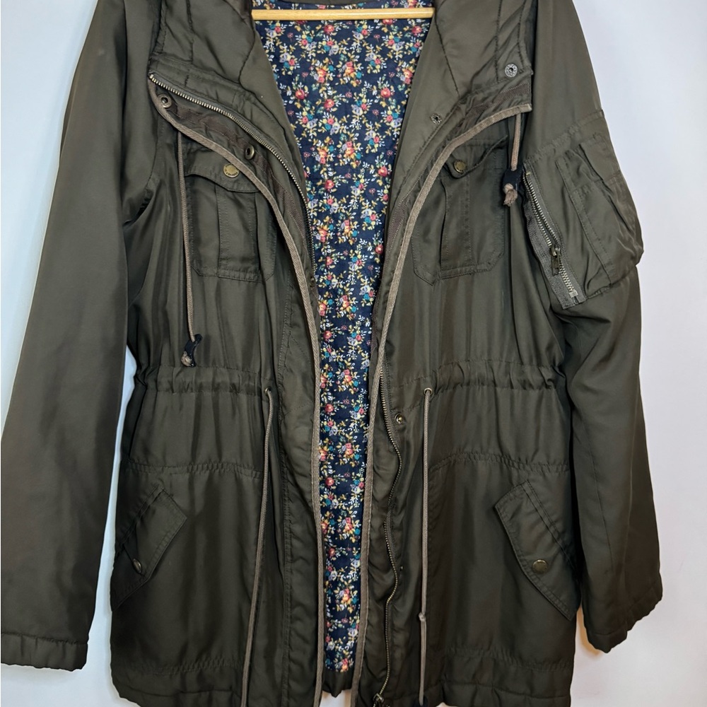 Forever 21 Dark Olive Utility Jacket
